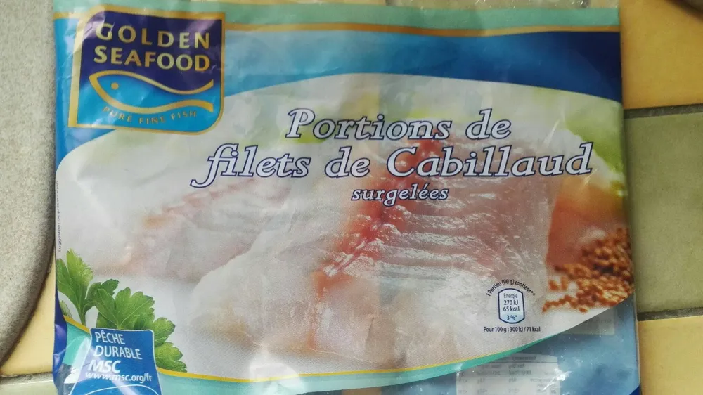Portions de filets de Cabillaud