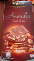 Chocolat lait amandes pointe de sel