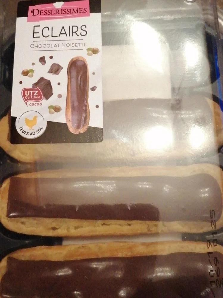 Eclairs chocolat noisette