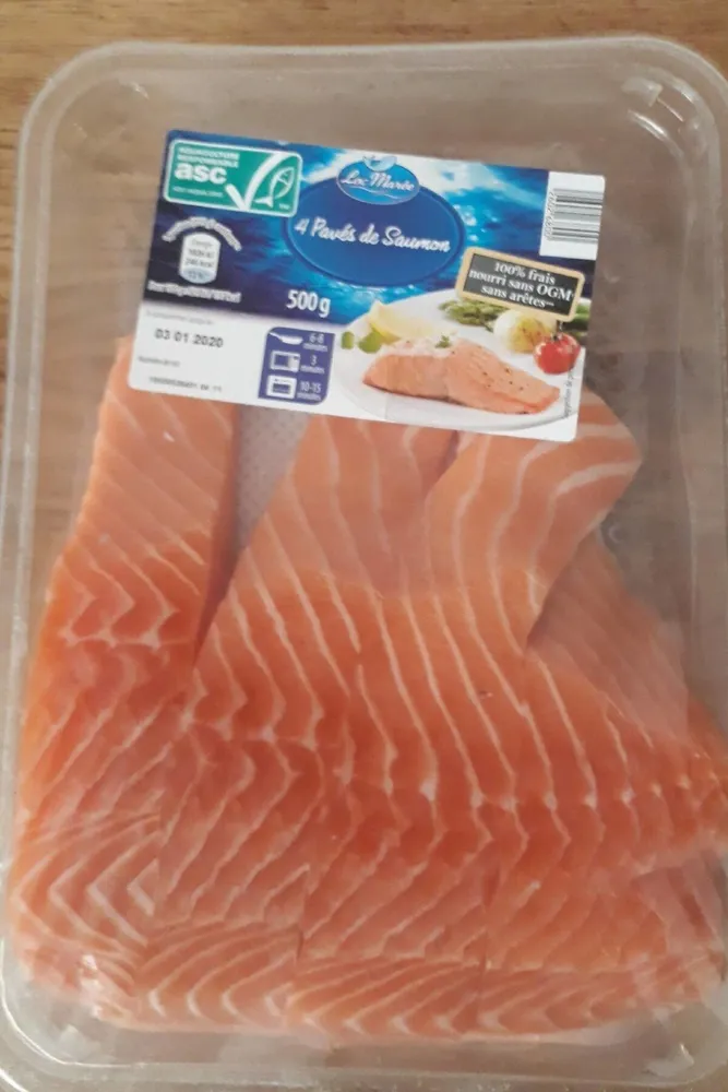 4 pavés de saumon