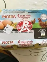 6 Oeufs frais de plein air "label rouge"