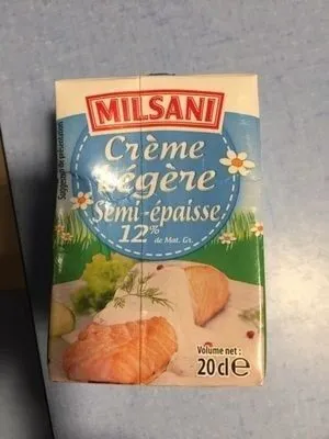 Crème légère semi épaisse 12% mat.gras.
