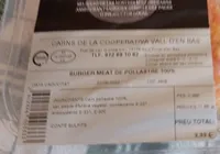 Carns de la cooperativa vall ďen Bas