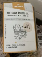 Croissant relleno de chocolate