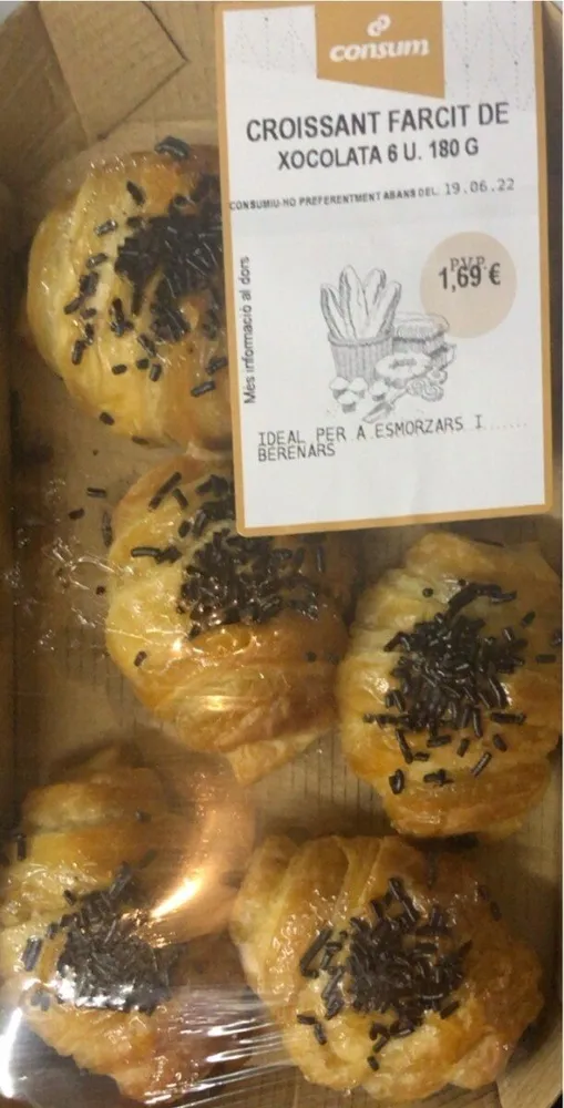 Croissants Farcit de Xocolata