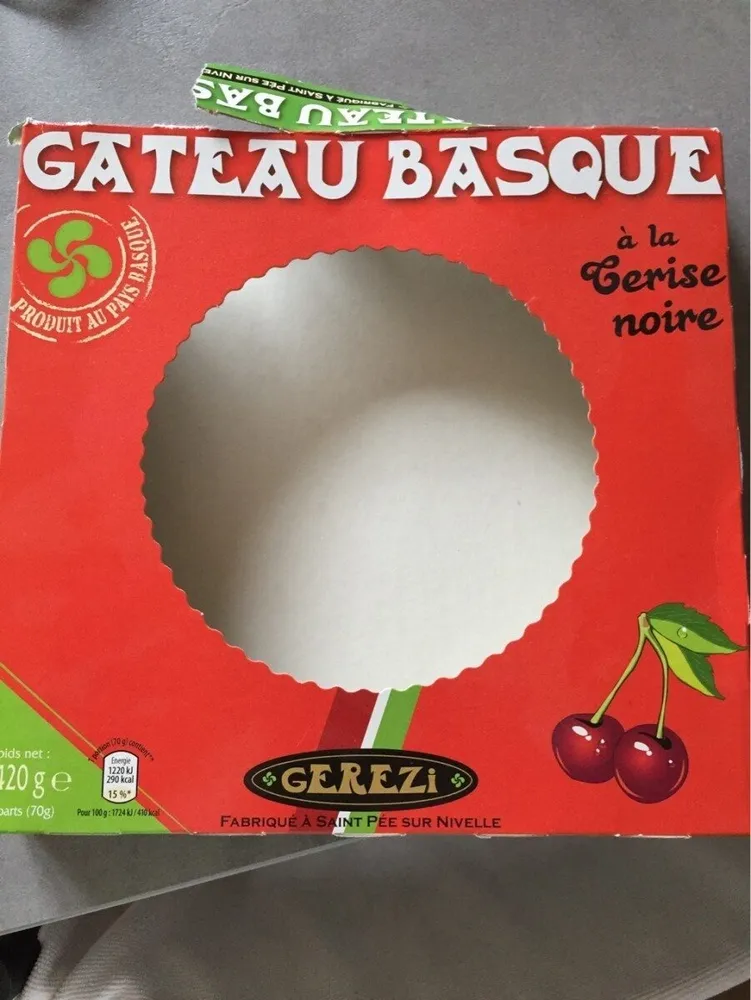 Gateau basque à la cerise noire