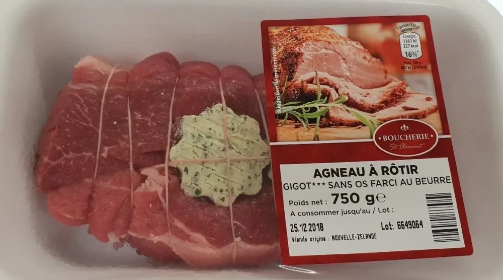 Gigot agneau farci au beurre