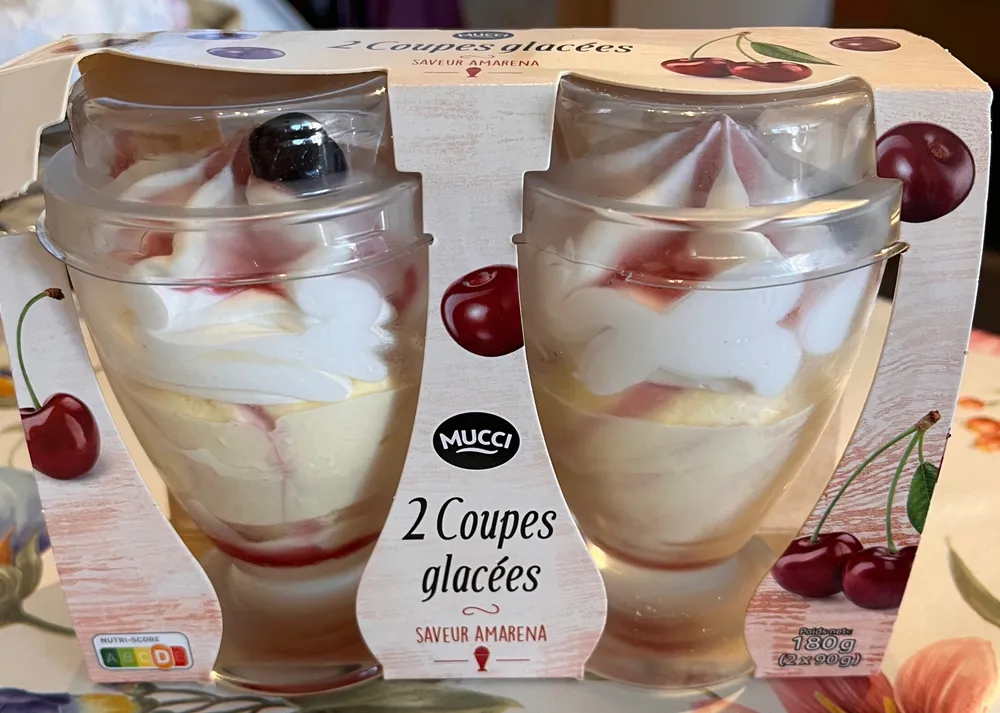 2 Coupes glacées saveur Amarena