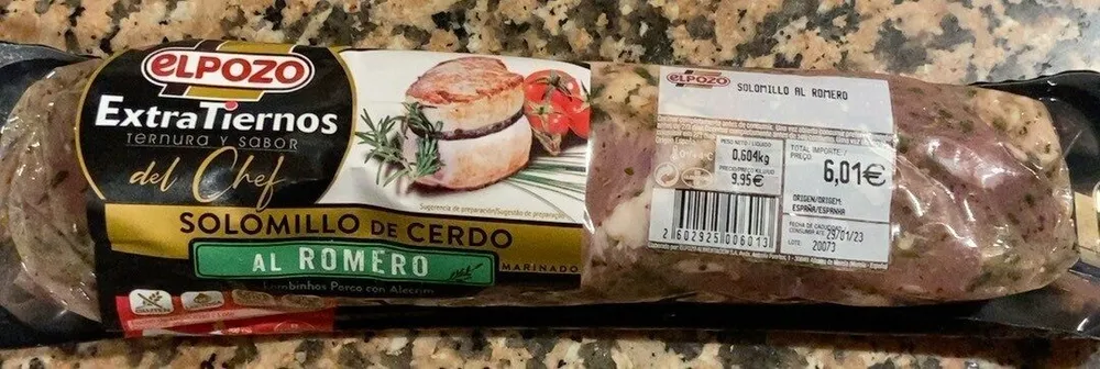 Solomillo de cerdo al romero