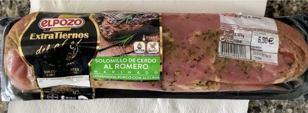 Solomillo de cerdo al romero