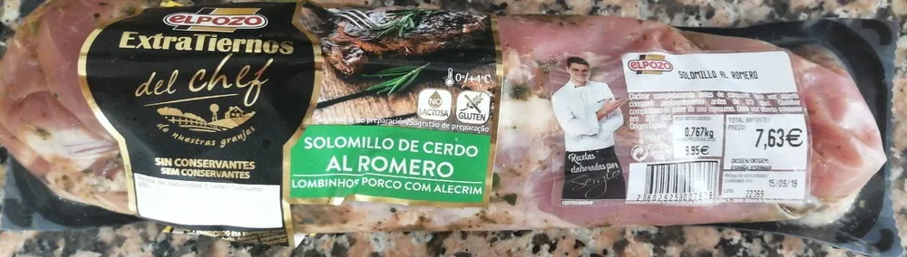 Solomillo de cerdo al romero