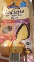 Raclette en tranches duo oignons ail