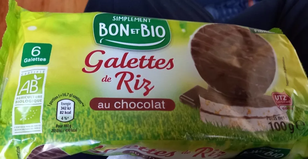Galettes de riz au chocolat