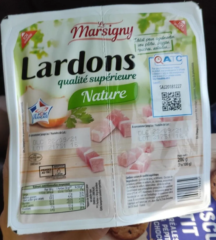 Lardons nature Qualité Supérieure