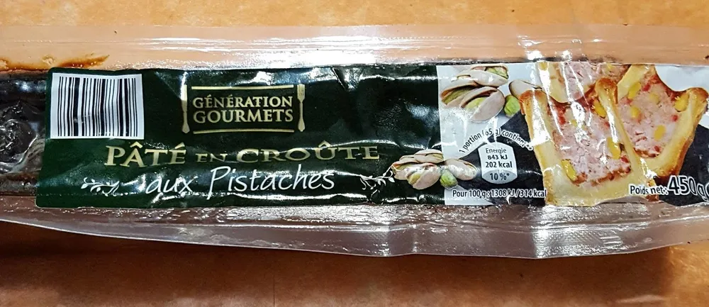 Pâté en croûte aux pistache