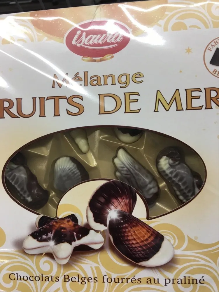Chocolat belges fourrés au praliné