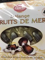 Chocolat belges fourrés au praliné