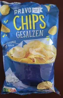 Chips gesalzen