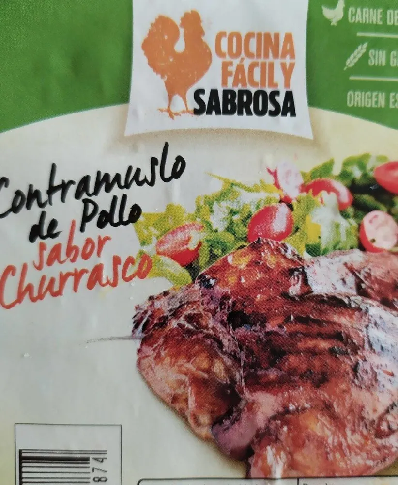 Contramuslo de pollo sabor churrasco