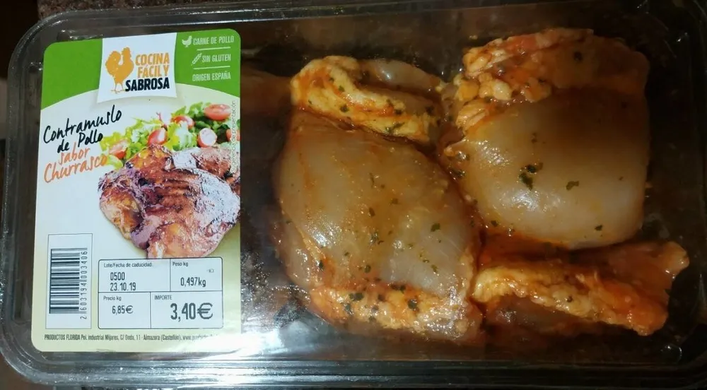 Contramuslo de pollo sabor churrasco