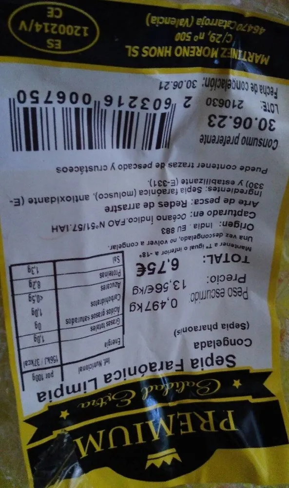 Sèpia Faraònica Limpia