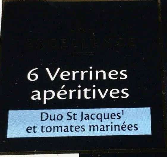 Verrines apéritives