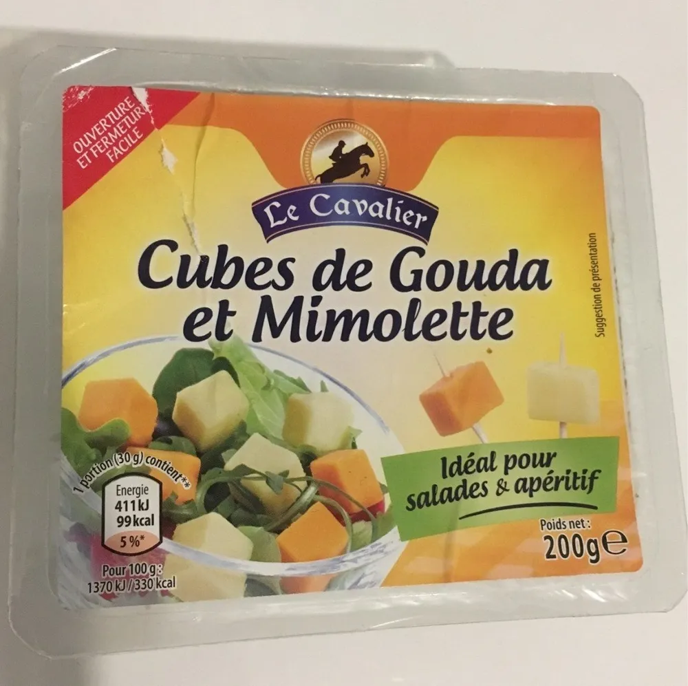 Cubes de Gouda et Mimolette