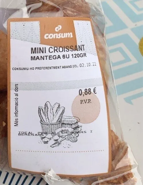Mini croissant mantega