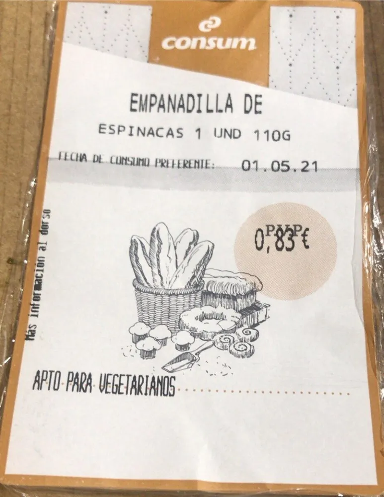 Empanadilla espinacas