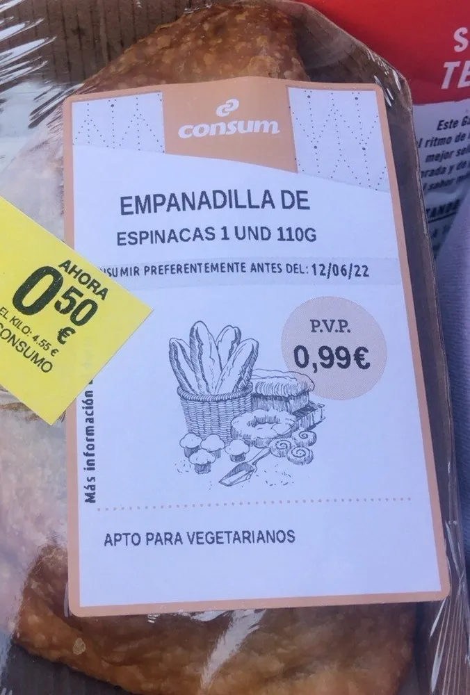 Empanadilla de Espinacas