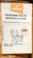 Croissant recto mantequilla