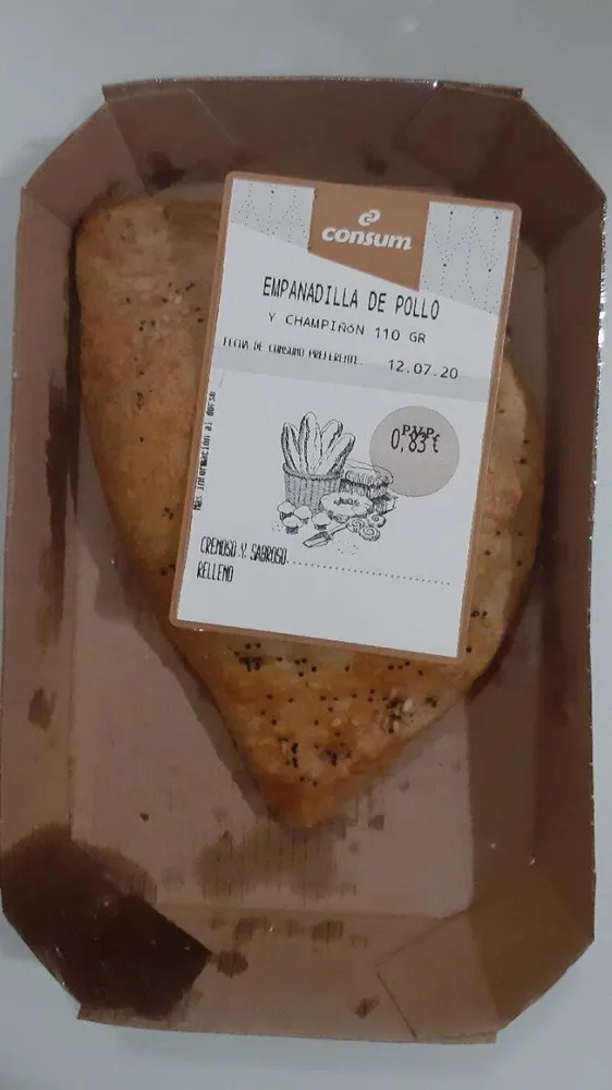 Empanadilla de pollo y champiñon