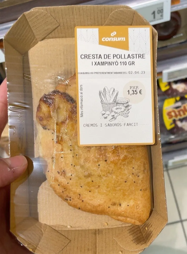 cresta de pollastre i xampinyó
