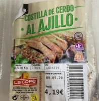Costilla de cerdo al ajillo