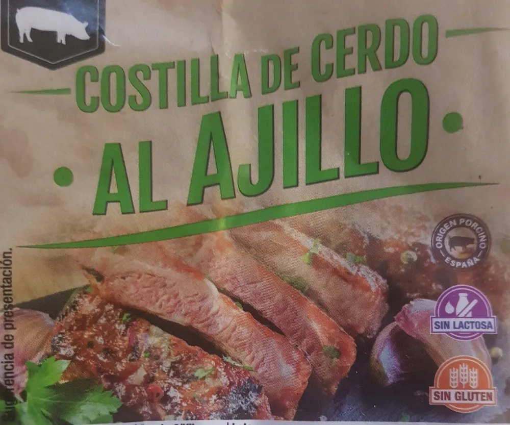 Costilla de cerdo al ajillo