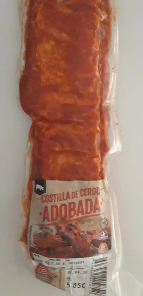 Costillas de cerdo adobada