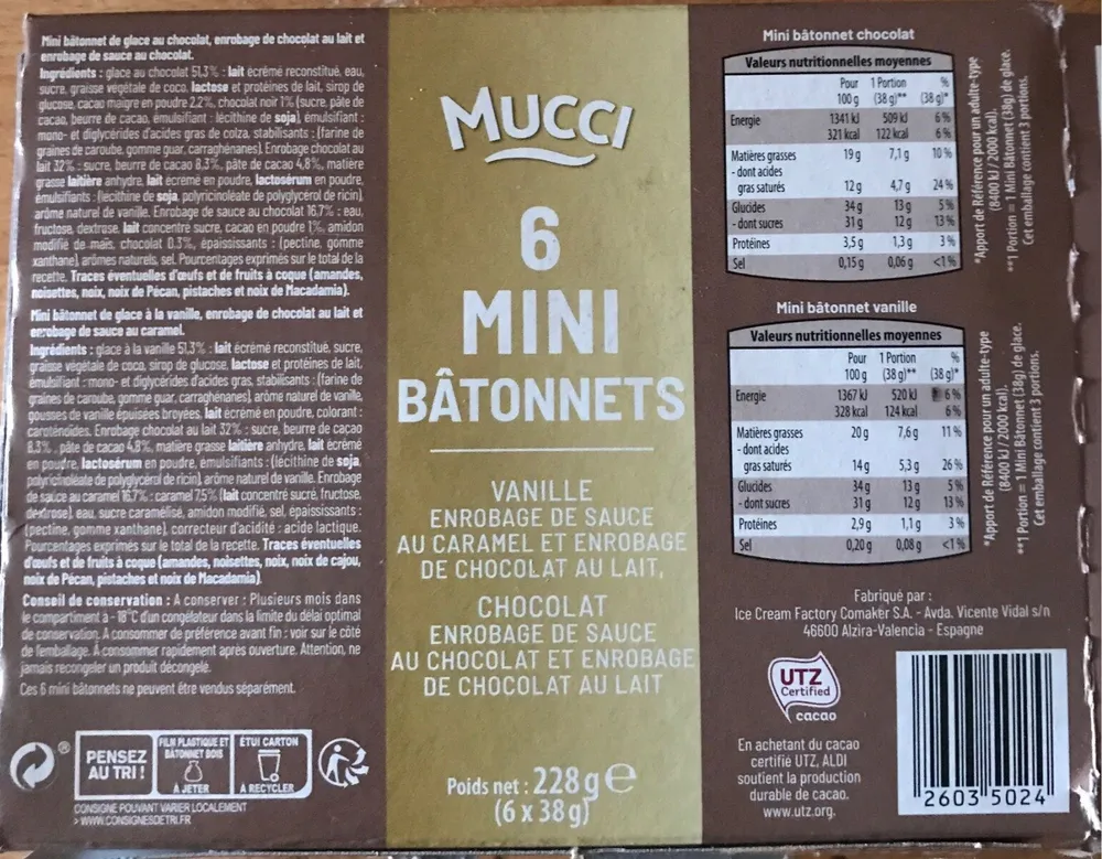 6 MINI BATONNETS