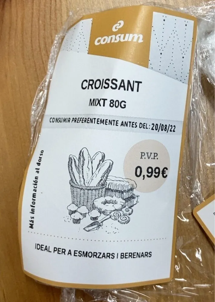 Croissant Mixt 80G