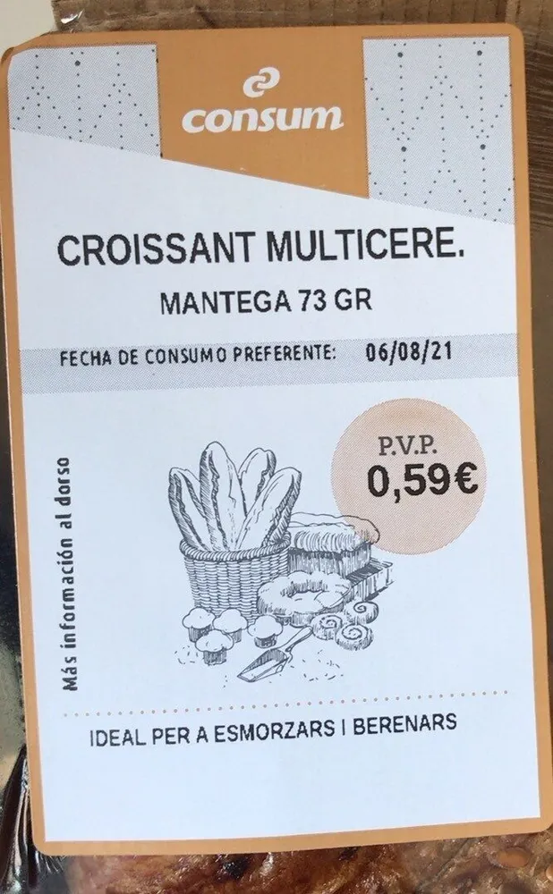 Croissant multicere.