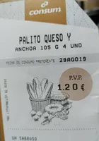 Palito queso y anchoa