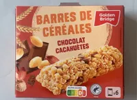 Barre de céréales chocolat cacahuète ou pomme verte