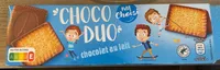 Biscuits petit beurre et chocolat lait choco duo