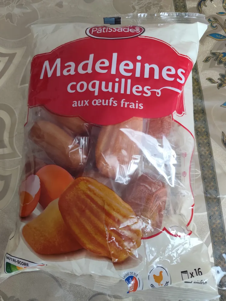 Madeleines coquilles aux œufs frais