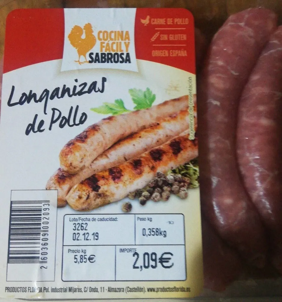 Longaniza de pollo