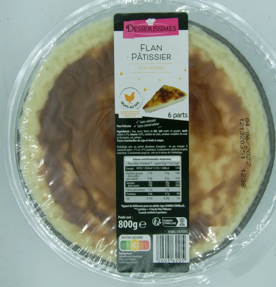 Flan Pâtissier pur beurre