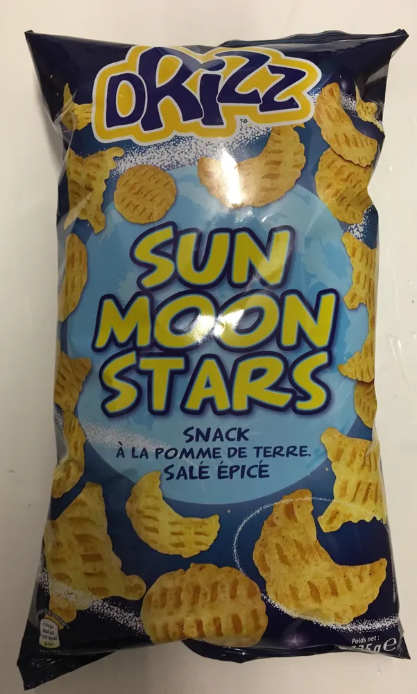 SUN MOON STARS SNACK À LA POMME DE TERRE SALÉ ÉPICÉ