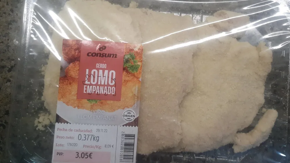 Lomo empanado