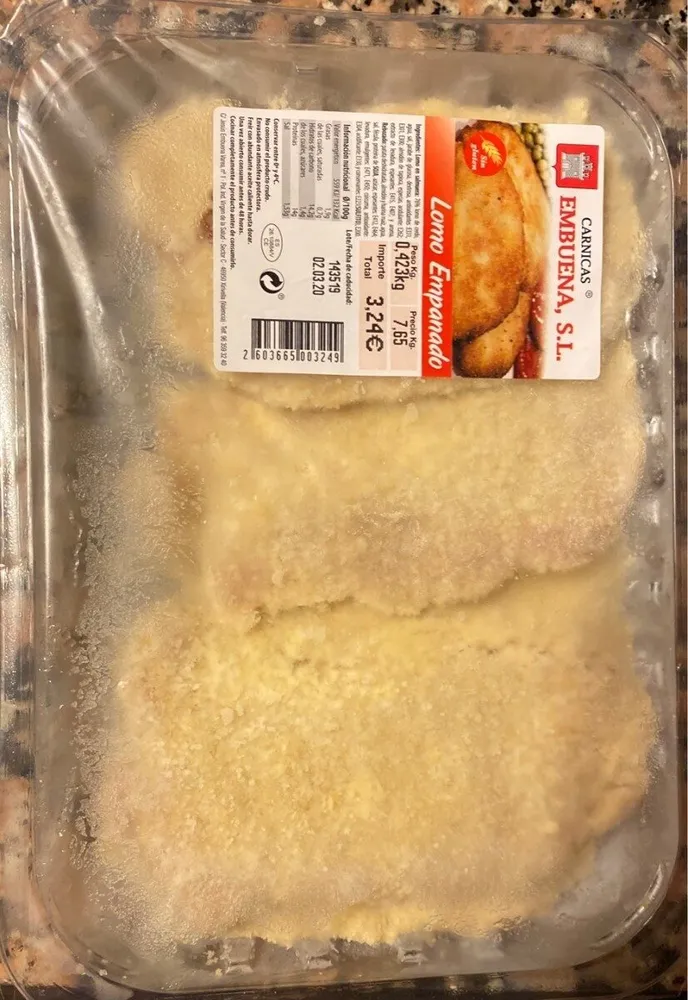 Lomo empanado