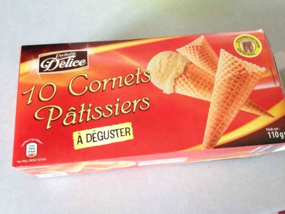 Cornets pâtissiers