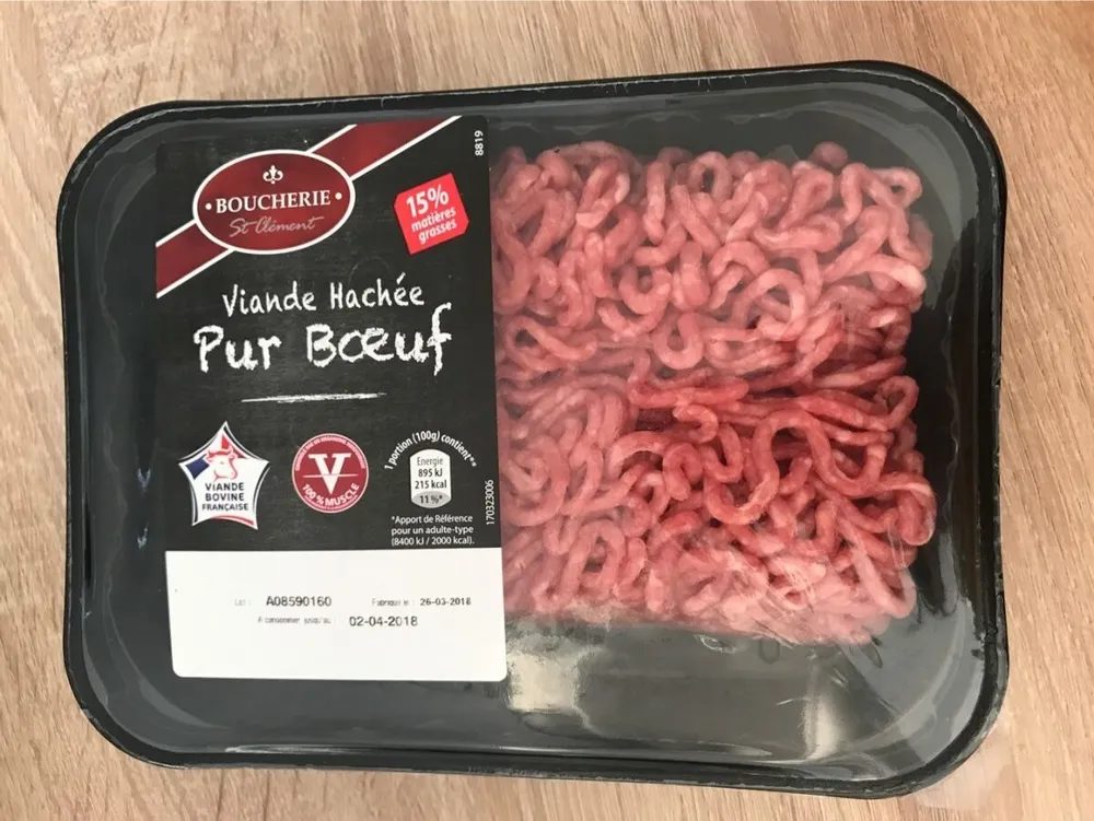 Boeuf Haché (85% de Maigre / 15% de Matières Grasses)